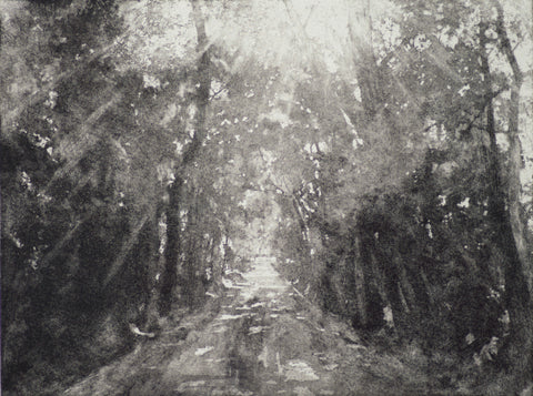 Angus Hampel 'Hallelujah II' aquatint on Somerset rag (100% cotton paper) 26x31cm