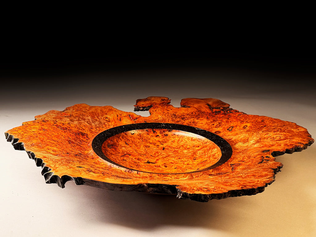 Angus Clyne 'Burr Elm Bowl No 14' 76x13cm (30x5ins)