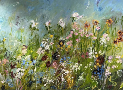 Annie Rouse 'Chapel Border' oil on canvas 91x122cm