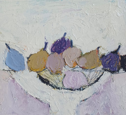 Annie Rouse 'Figs' oil on canvas 25x30cm