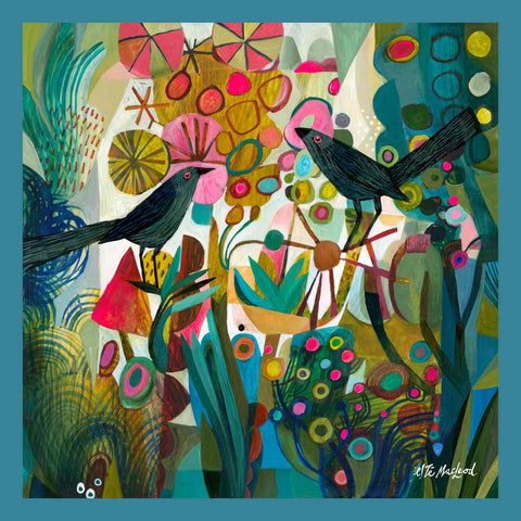 Este MacLeod 'At Dusk' silk scarf