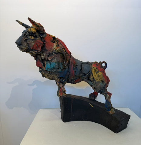 Brendan Hesmondhalgh ‘Large bull’  stoneware H51 x W52cm