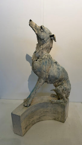 Brendan Hesmondhalgh ‘Lurcher’ stoneware H51 x W36cm