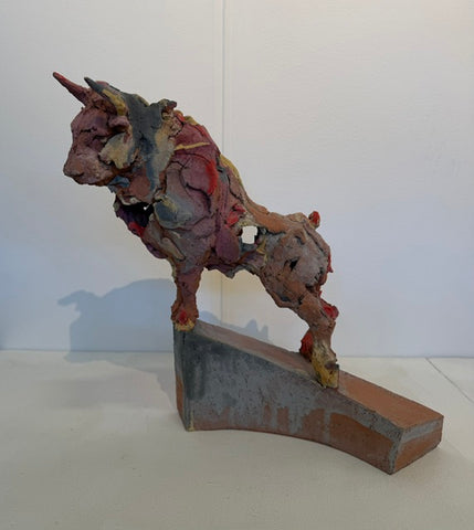 Brendan Hesmondhalgh ‘Small bull’ stoneware H33 x W36cm