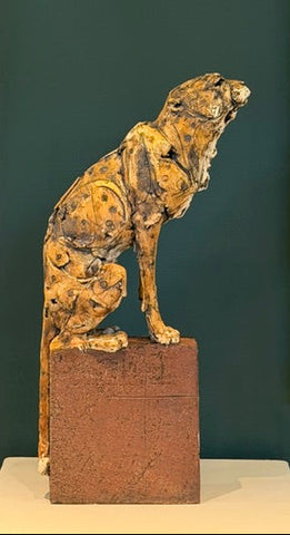 Brendan Hesmondhalgh  ‘Small Cheetah’ stoneware H49cm