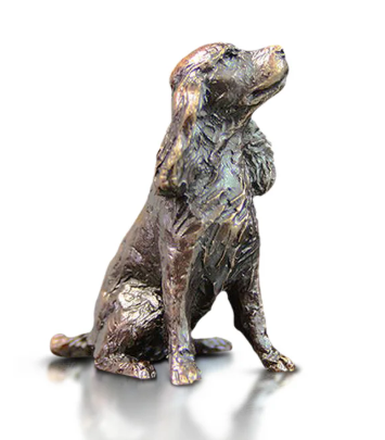 Butler & Peach 'Spaniel' bronze H3.5xW2.5xD2.5cm