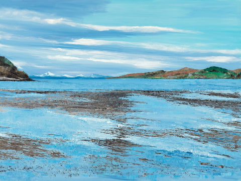 Charles Randak 'Snow on Jura' oil on canvas 76x102cm (framed 93x118cm)