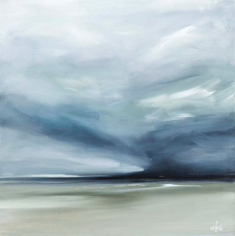 Clare Fernandez-Hart 'Begin Again' acrylic on canvas 51x51cm (55x55cm framed)