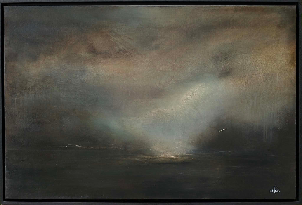 Clare Fernandez-Hart 'Martha' acrylic on canvas 60x90cm (64x94cm framed)