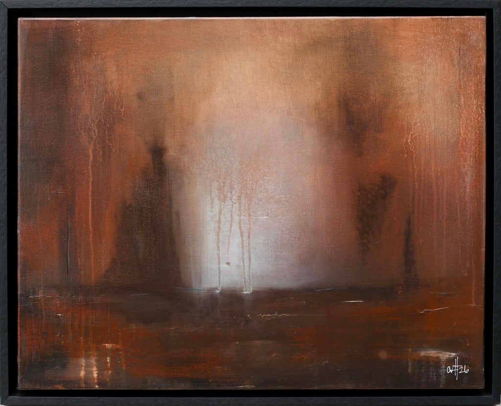 Clare Fernandez-Hart 'Red' acrylic on canvas 41x51cm (44x55cm framed)