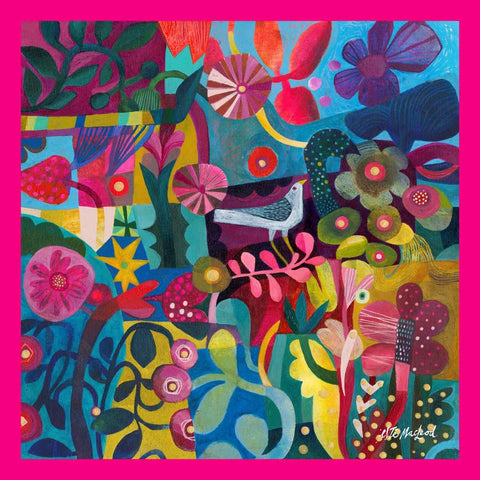 Este MacLeod 'Colour Bird' silk scarf