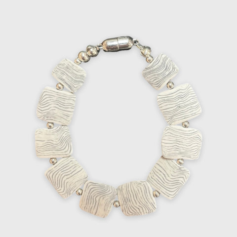 Crispin McNally 'Bracelet I' nerikomi ceramic L19cm