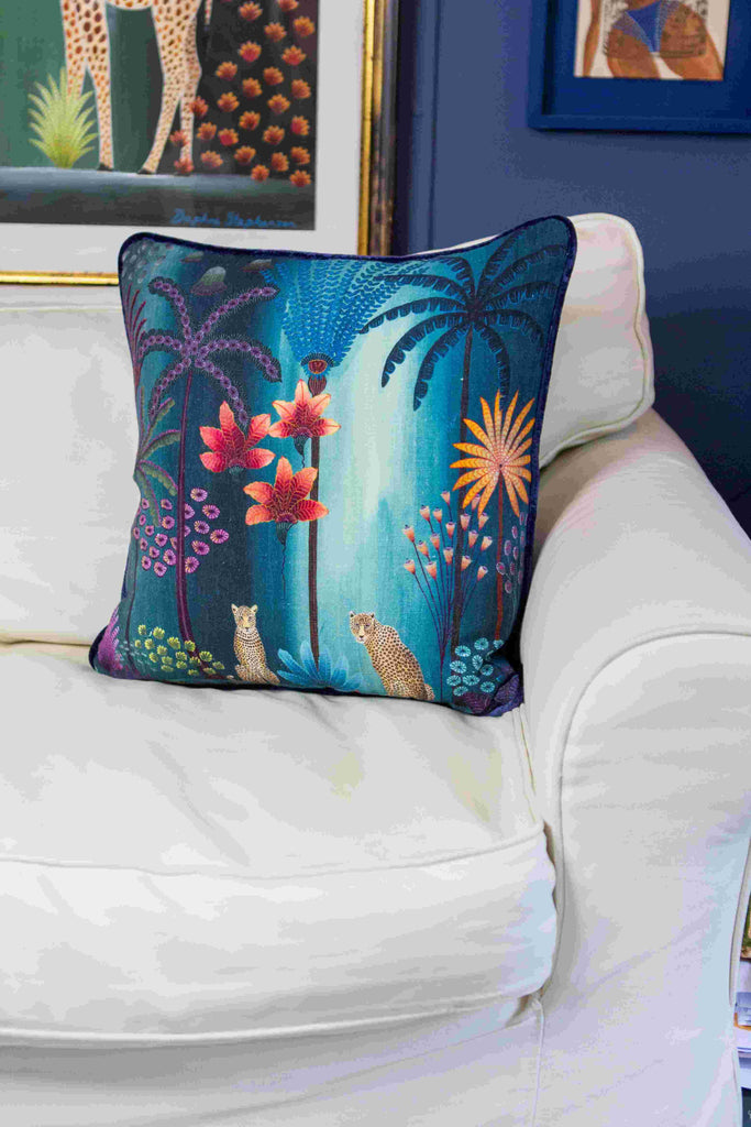Original Daphne Stephenson cushion cover, available to buy at Iona House Gallery in-store and online.