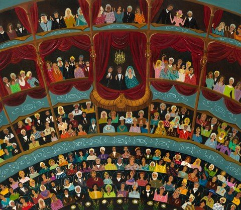 Daphne Stephenson 'Night at the Theatre' unframed limited edition of 50 print