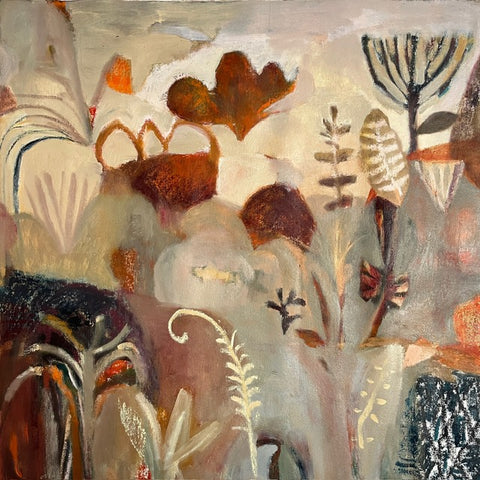 Dana Finch 'A Month from Midsummer' oil on canvas 90x90cm