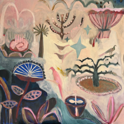 Dana Finch 'By the Water' oil on canvas 90x90cm £2800