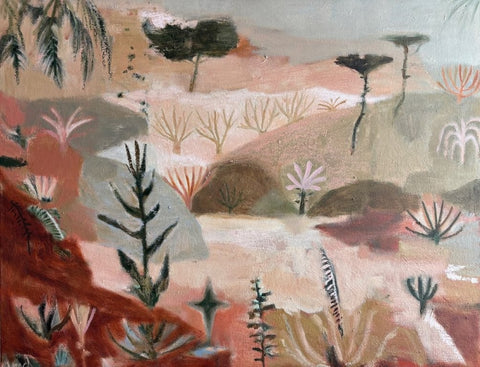 Dana Finch 'Down in the Barranco' oil on canvas 80x100cm