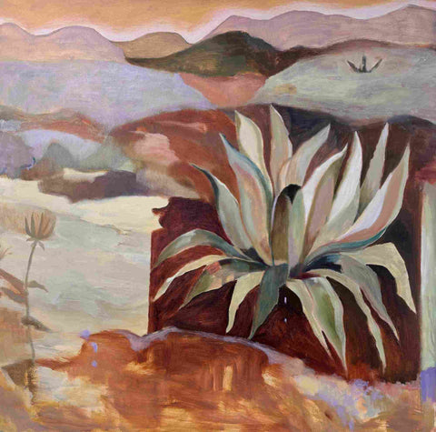 Dana Finch 'Sierra Daybreak' oil on canvas 100x100cm
