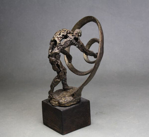 David Cooke 'Land of the Lost Remote' bronze H40xW25xD25cm