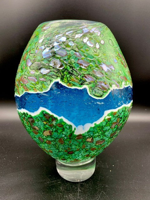 David Flower ‘Amazon Extra Large Ovoid Vase' glass