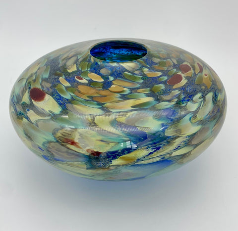 David Flower 'Extra Large Stemless Disc Vase' glass H15 D26cm