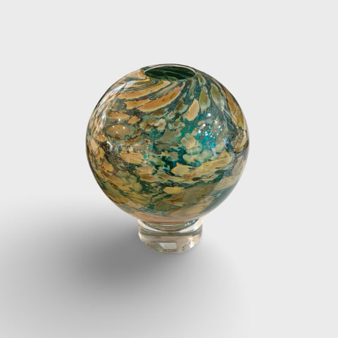 David Flower 'Hydrangea - Large Ball Vase II' glass H19xD16cm