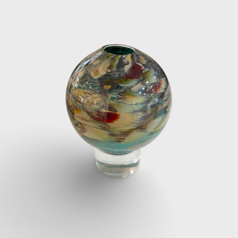 David Flower 'Hydrangea - Small Ball Vase' glass H16xD13cm