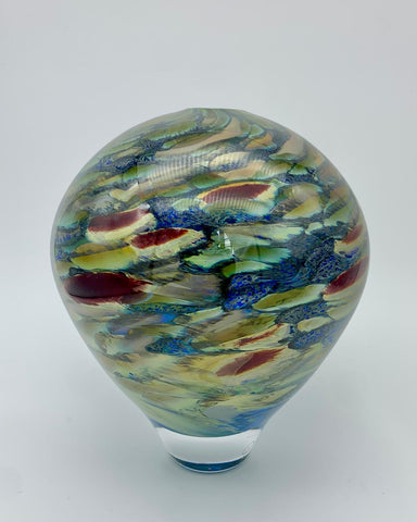David Flower 'Large Ovoid Vase' glass H21xD18cm