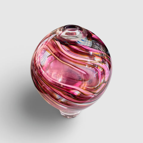 David Flower ‘Bandierina Ovoid Vase II’ glass H26xD22cm