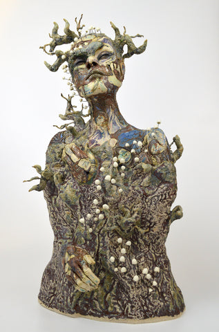 Helen Nottage 'Dryad' ceramic H49X27x19cm