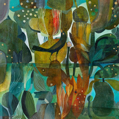 Esté MacLeod 'A Quiet Moment' acrylic on canvas 50x50cm