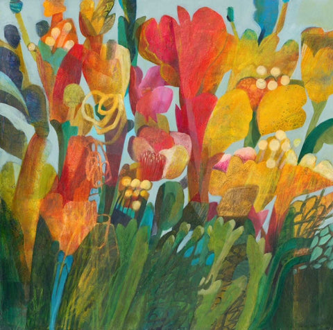 Esté MacLeod 'Buttercup' acrylic on canvas 100x100cm