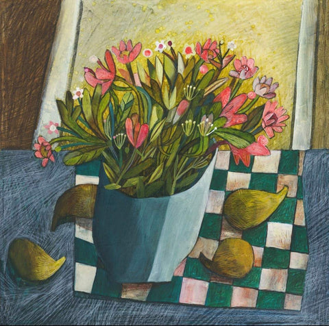 Esté MacLeod 'Calimyrna' acrylic on canvas 40x40cm