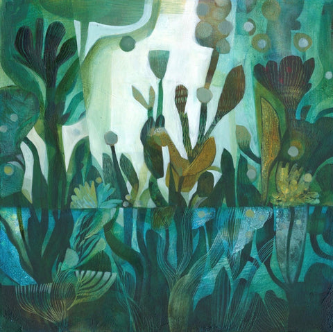 Esté MacLeod 'Serenity' acrylic on canvas 70x70cm