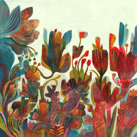 Esté MacLeod 'Tropicana' acrylic on canvas 60x60cm