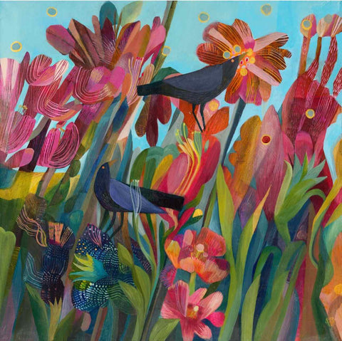 Esté MacLeod 'Zingeber' acrylic on canvas 70x70cm