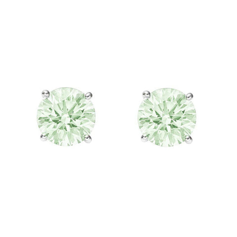 Augustine Jewels ' Sterling Silver Green Amethyst Stud Earrings'