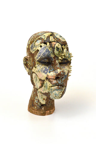 Helen Nottage 'Female Head (Small)' ceramic 18x11x13cm