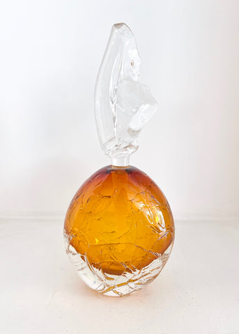 Bob Crooks  'Glacier Scent Bottle' Glass 20x9x6cm