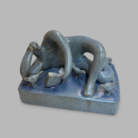 Cat Santos 'Good Company' ceramic H18xW20xD16cm