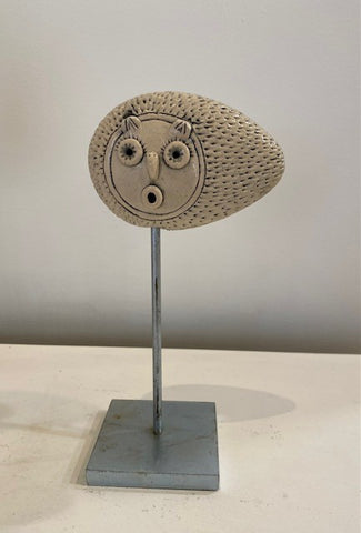 Guy Routledge ‘Head on stand' the owl and the pussycat ceramic and metal