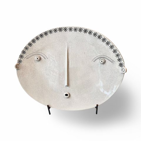 Guy Routledge ‘Large Face Plate’ ceramic 45x56cm (price inc stand)