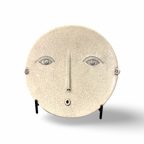 Guy Routledge ‘Small Face Plate’ ceramic 26x26cm (price inc stand)