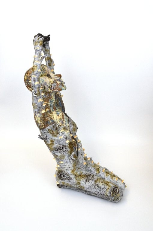 Helen Nottage 'Birch Dryad II' ceramic 56x28x42cm