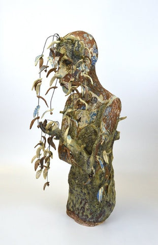 Helen Nottage 'Willow Woman' ceramic 49x25x27cm