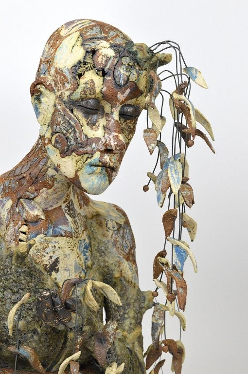 Helen Nottage 'Willow Woman' ceramic 49x25x27cm