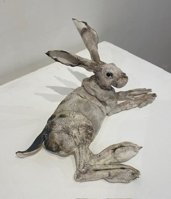 Elaine Peto ‘Small Porcelain Hare’ ceramic H15cm