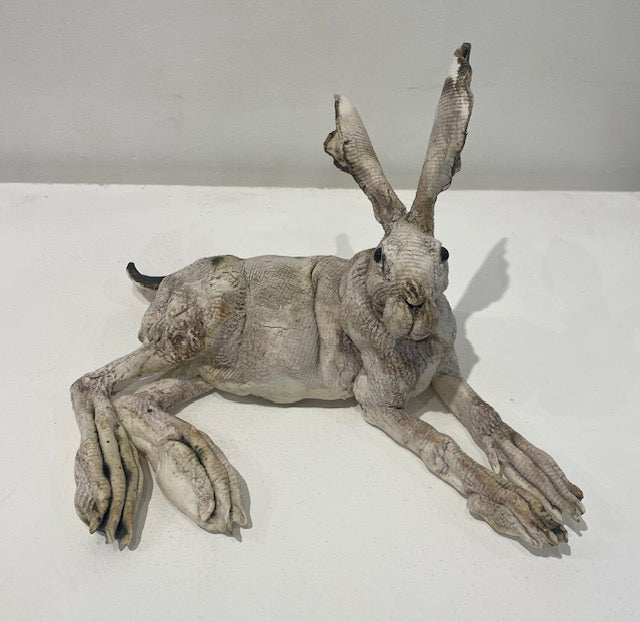 Elaine Peto ‘Small Porcelain Hare’ ceramic H15cm