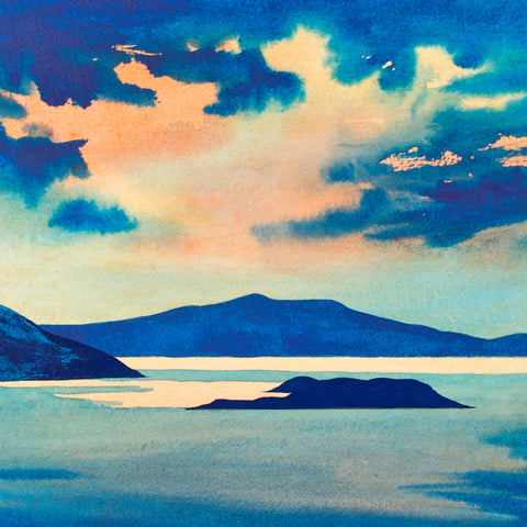 Anthony Barber 'Hebrides II' limited edition print 29x29cm