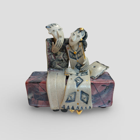 Helen Martino ‘A Secret’ (137) ceramic H11xW12xD6cm